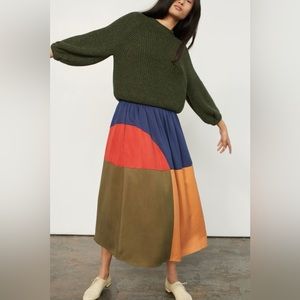 MARA HOFFMAN MILLY SKIRT - PENNY COLORBLOCK